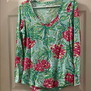Lily Pulitzer tropical long sleeve top